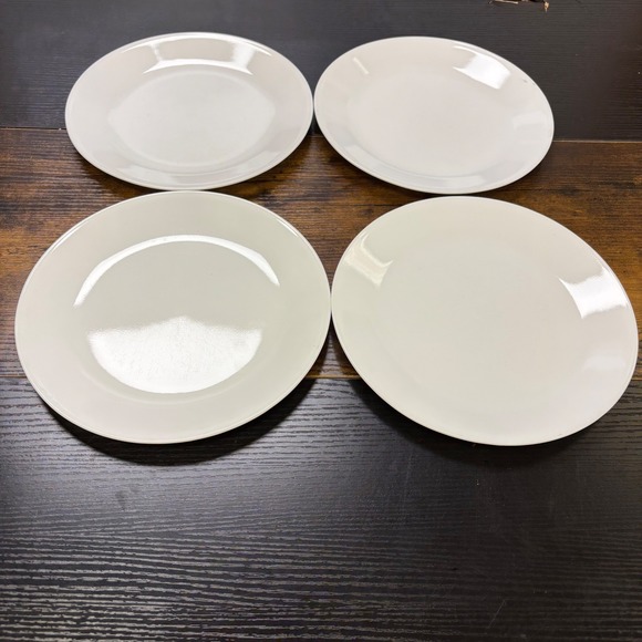 Corelle Vitrelle Solid White Bread and Butter Plates 4 Inch Set of 4 - Picture 2 of 5